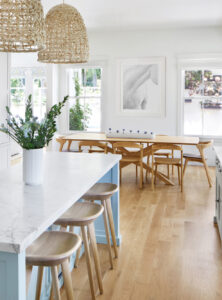 Interior of a kitchen in a new home