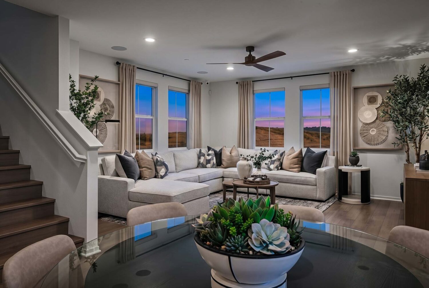 Dining Room to Great Room | Plan 2 | Waypoint at Altair