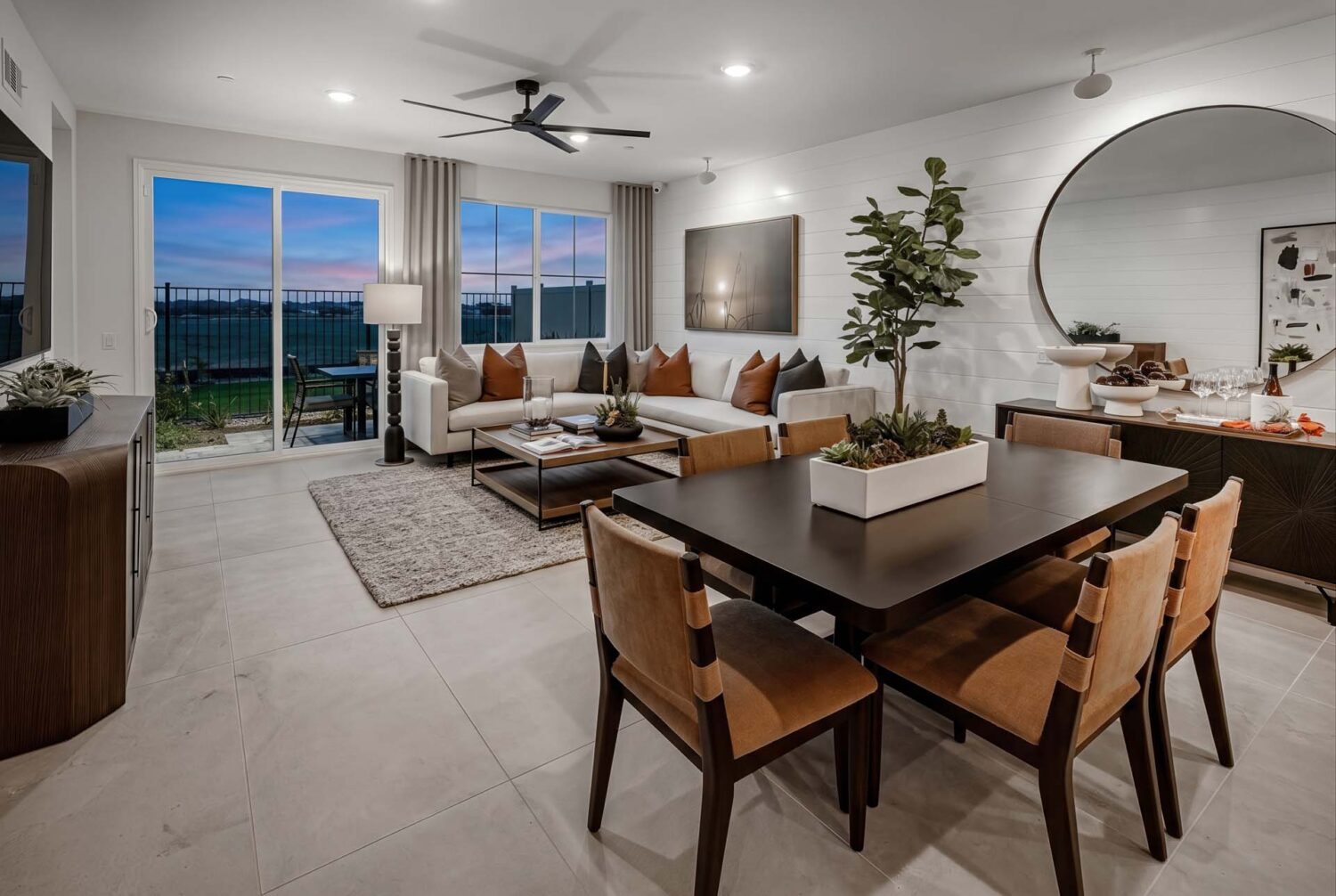 Dining Room to Great Room | Plan 4 | Sky at Altair
