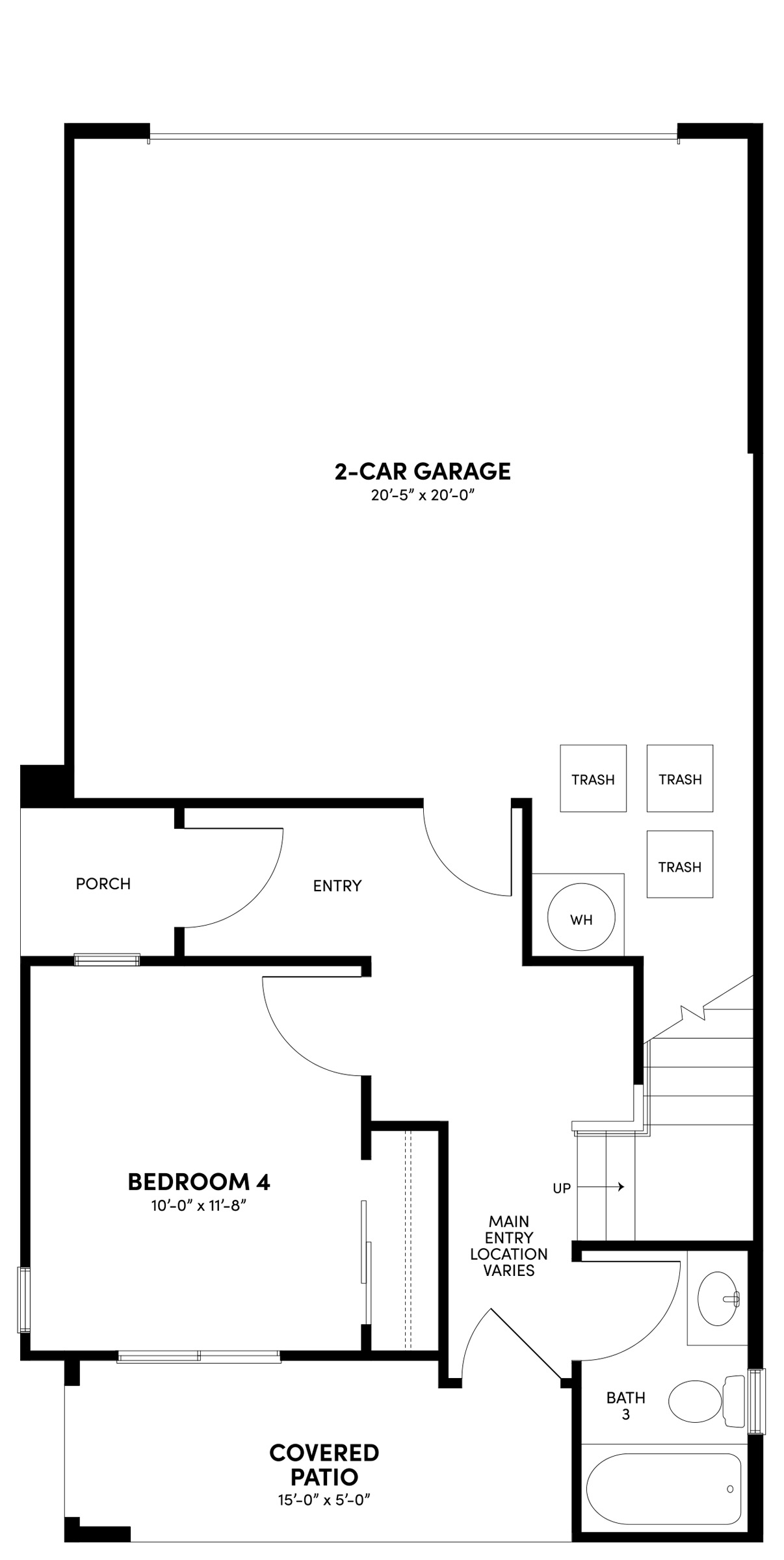 First Floor Floor Plan | Plan 1 | Waypoint at Altair