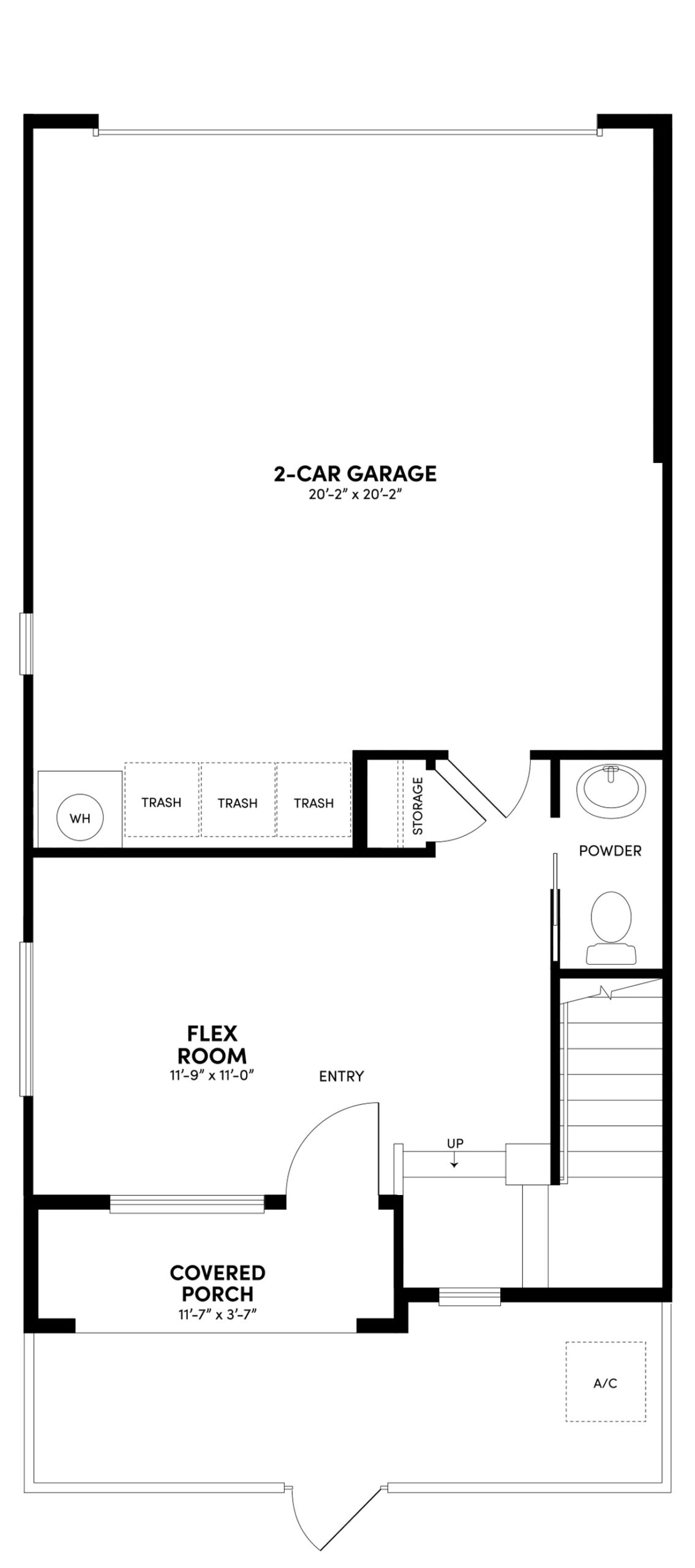 First Floor Floor Plan | Plan 2 | Glenwood at Altair