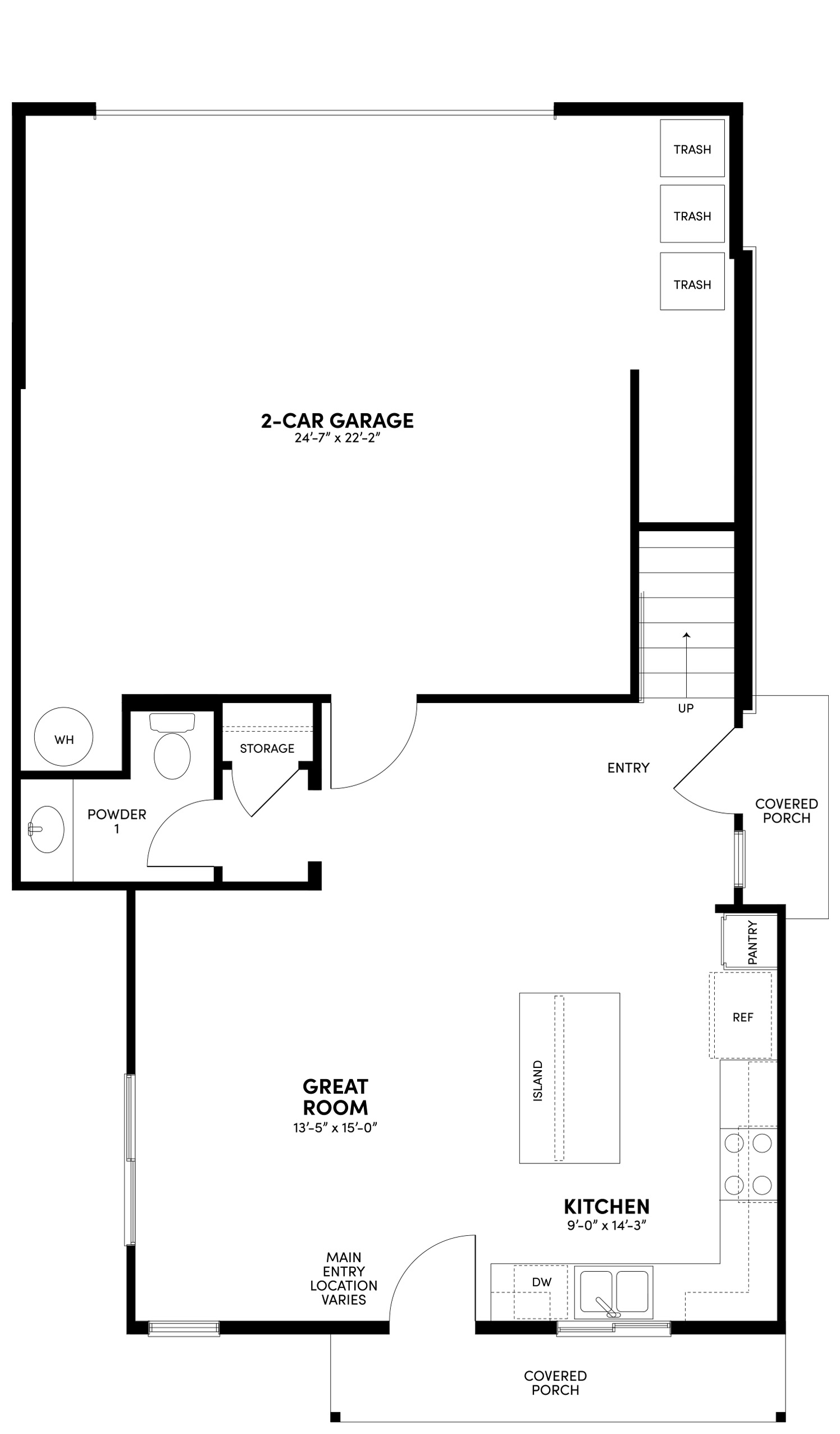 First Floor Floor Plan | Plan 3 | Waypoint at Altair