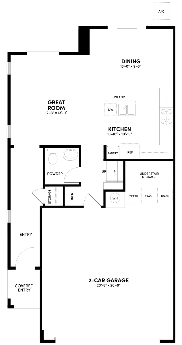 First Floor Reverse Floor Plan | Plan 2 | Sky at Altair