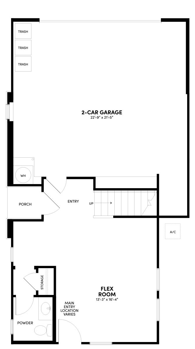 First Floor Reverse Floor Plan | Plan 2 | Waypoint at Altair