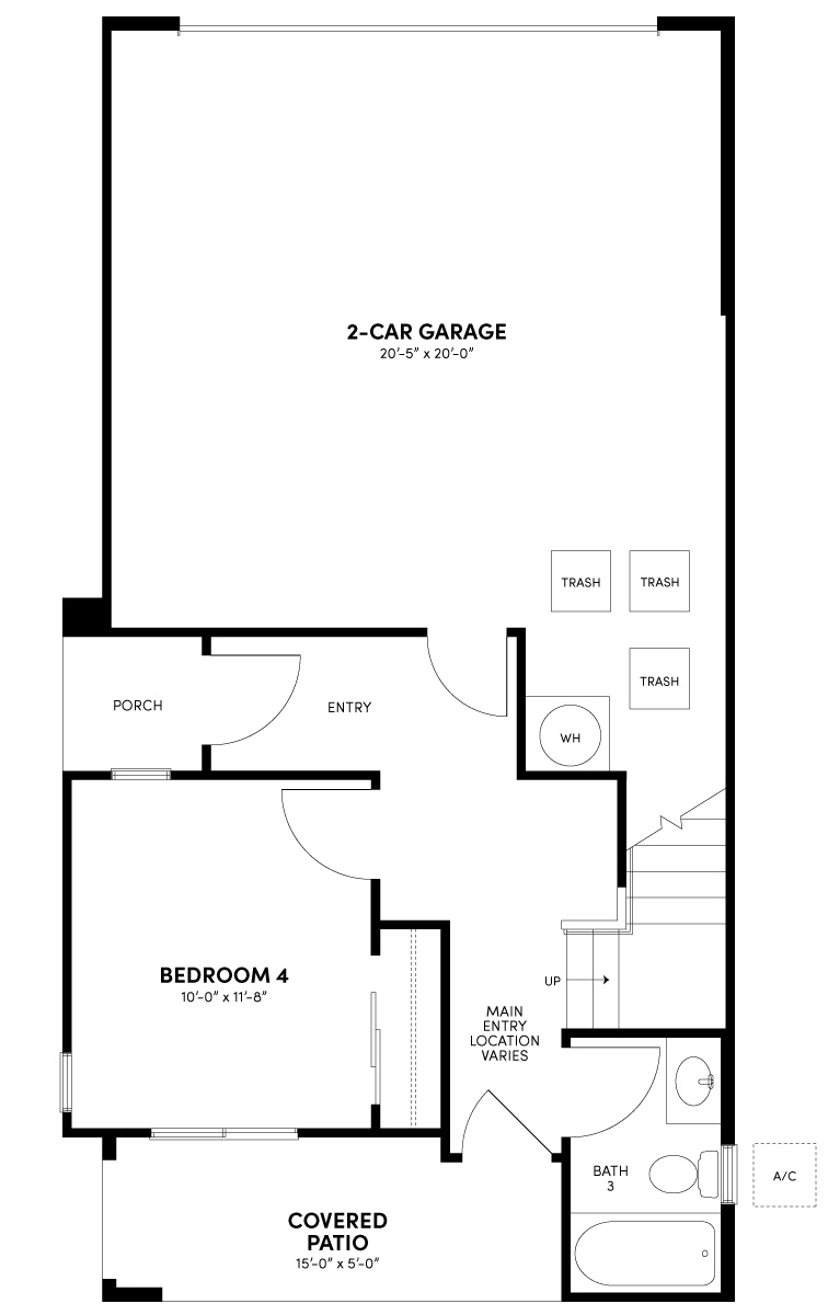 First Floor Floor Plan | Plan 1 | Waypoint at Altair