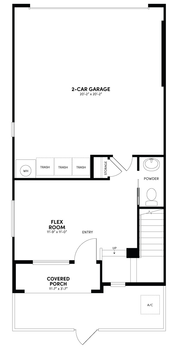 First Floor Floor Plan | Plan 2 | Glenwood at Altair