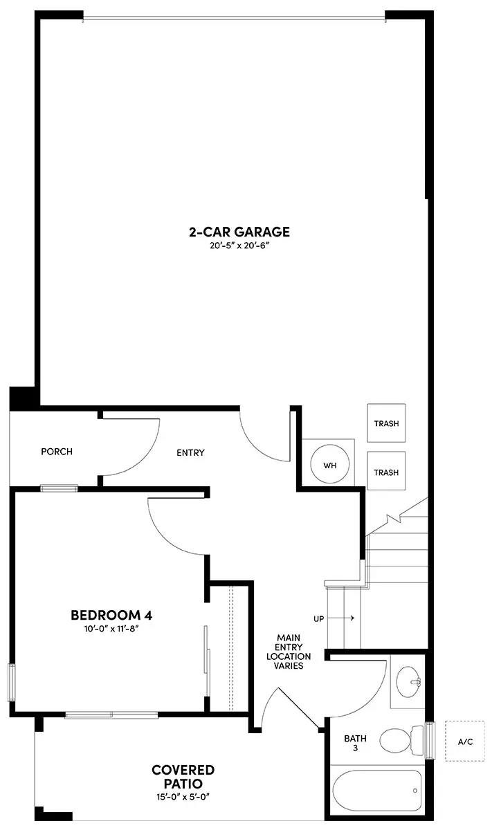 First Floor Floor Plan | Plan 1 | Waypoint at Altair