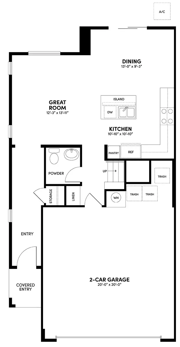 First Floor Reverse Floor Plan | Plan 2 | Sky at Altair