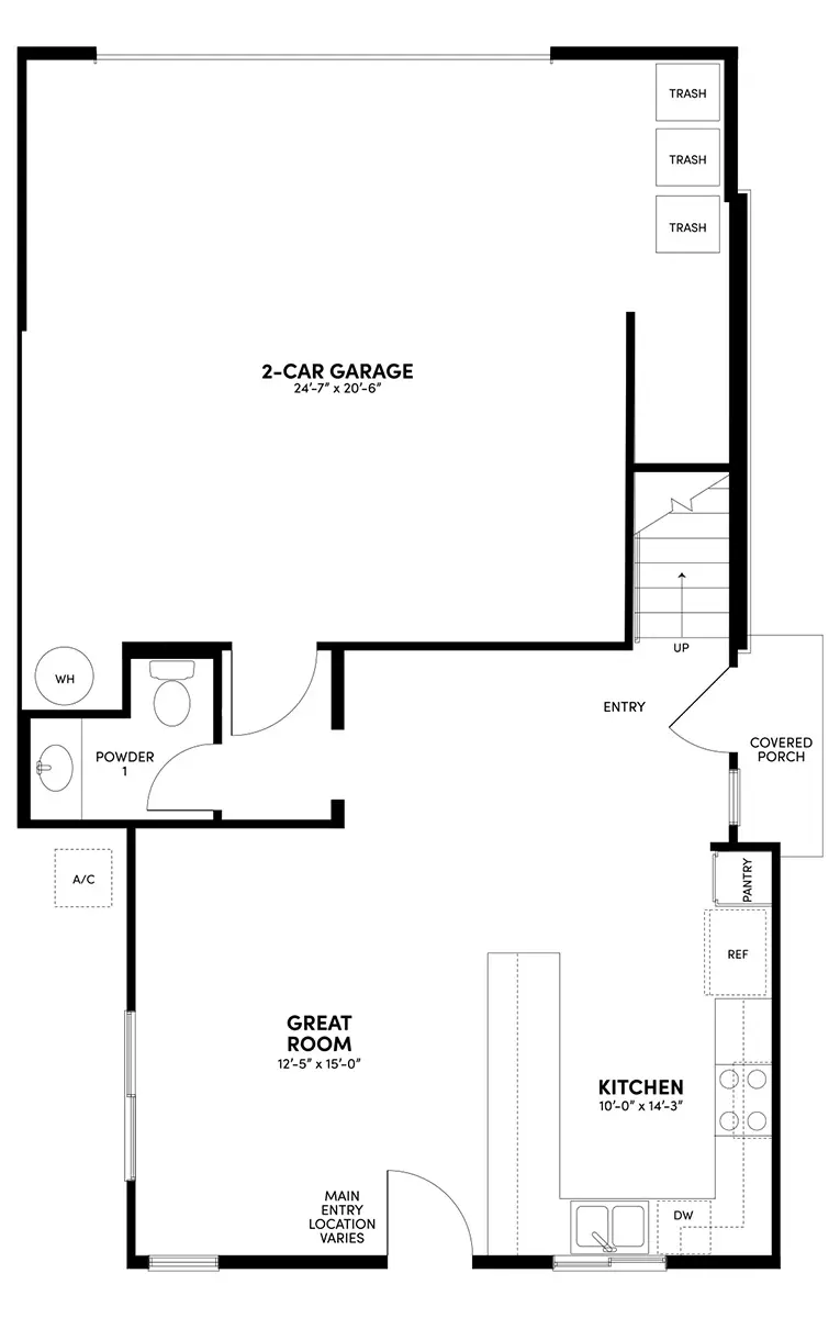 First Floor Floor Plan | Plan 3 | Waypoint at Altair