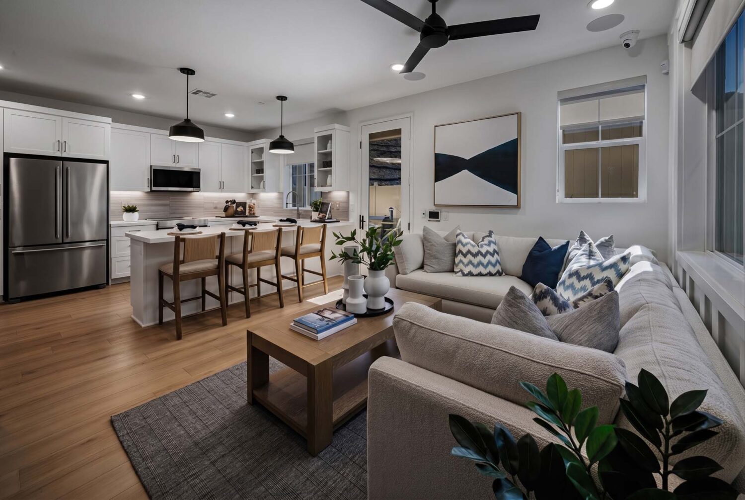 Great Room to Kitchen | Plan 3 | Waypoint at Altair