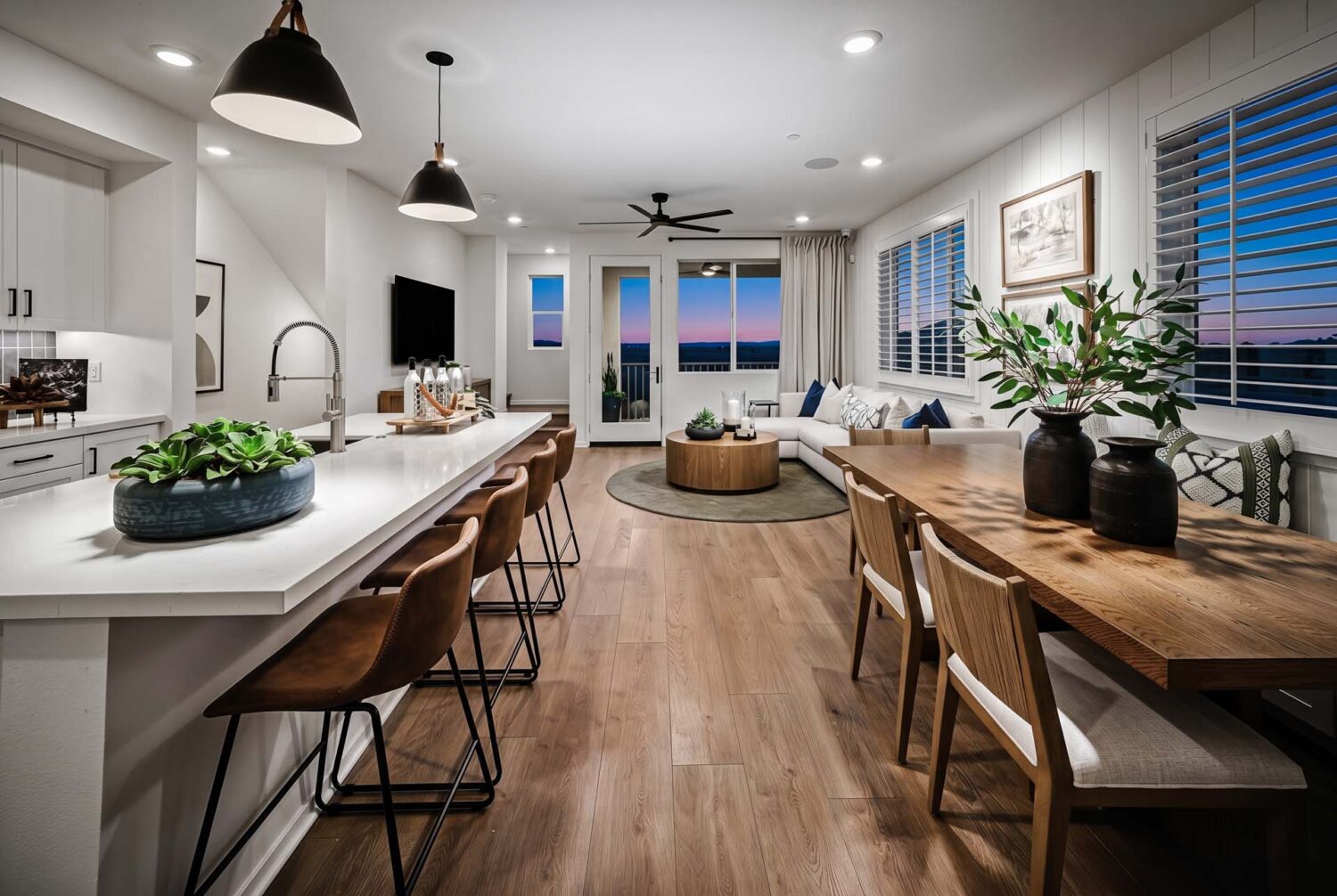 Kitchen to Great Room | Plan 2 | Glenwood at Altair