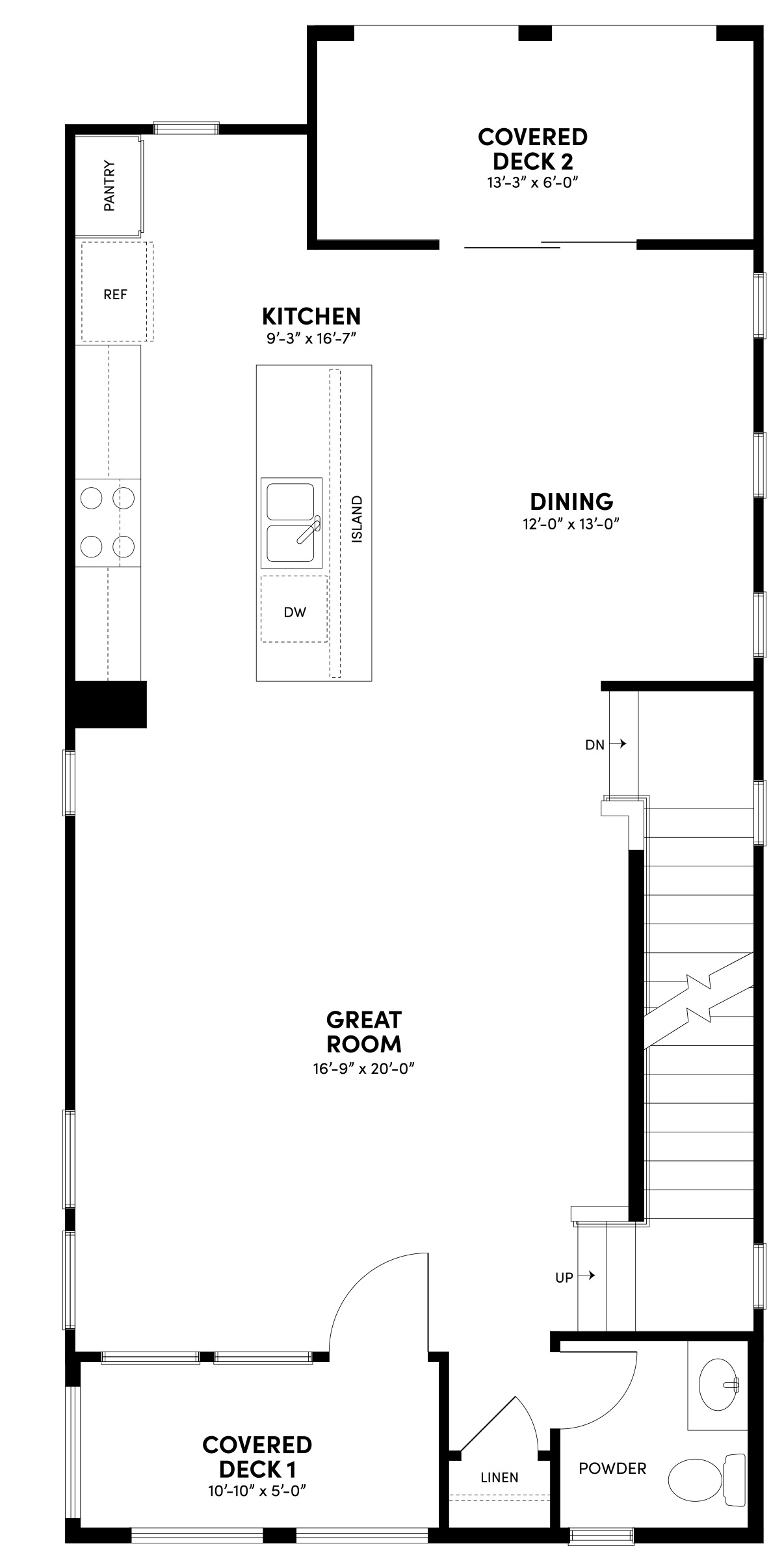 Second Floor Floor Plan | Plan 1 | Waypoint at Altair
