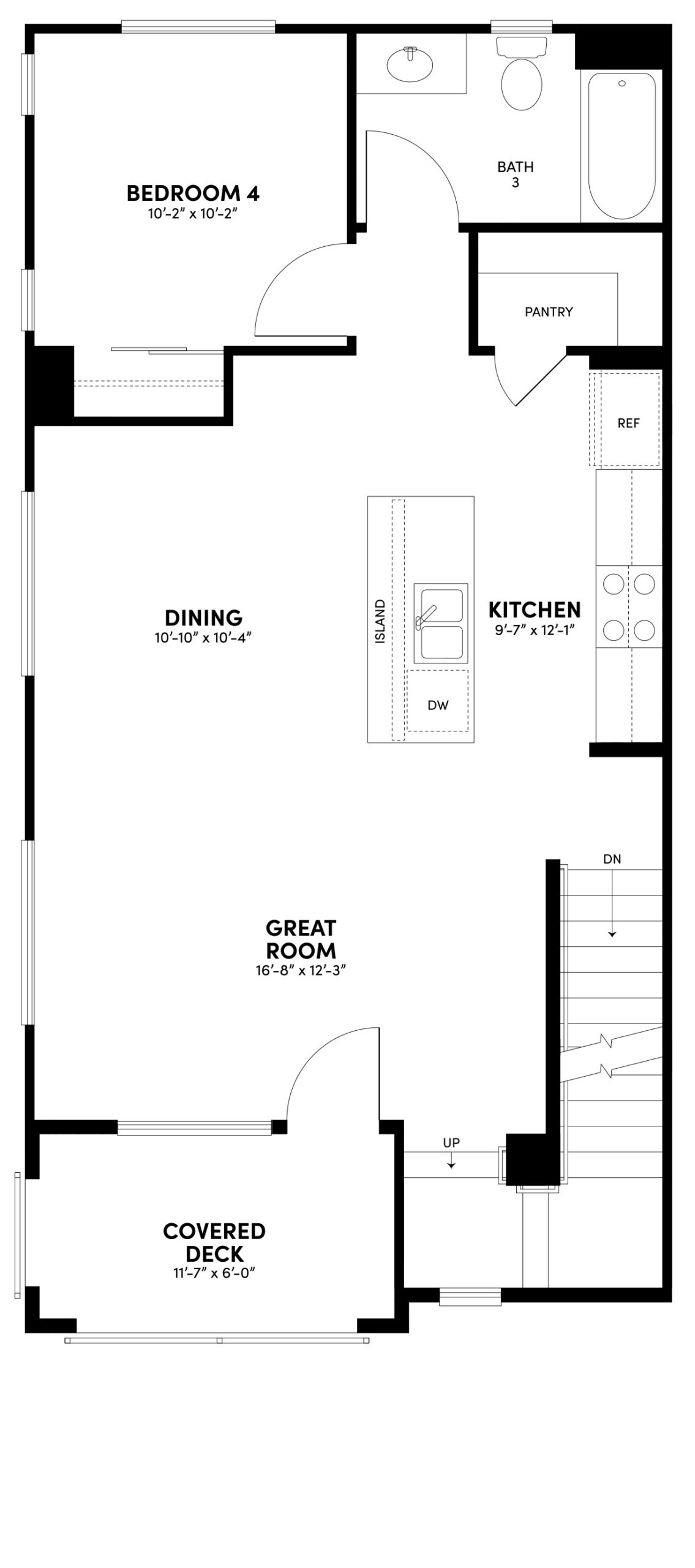 Second Floor Floor Plan | Plan 2 | Glenwood at Altair