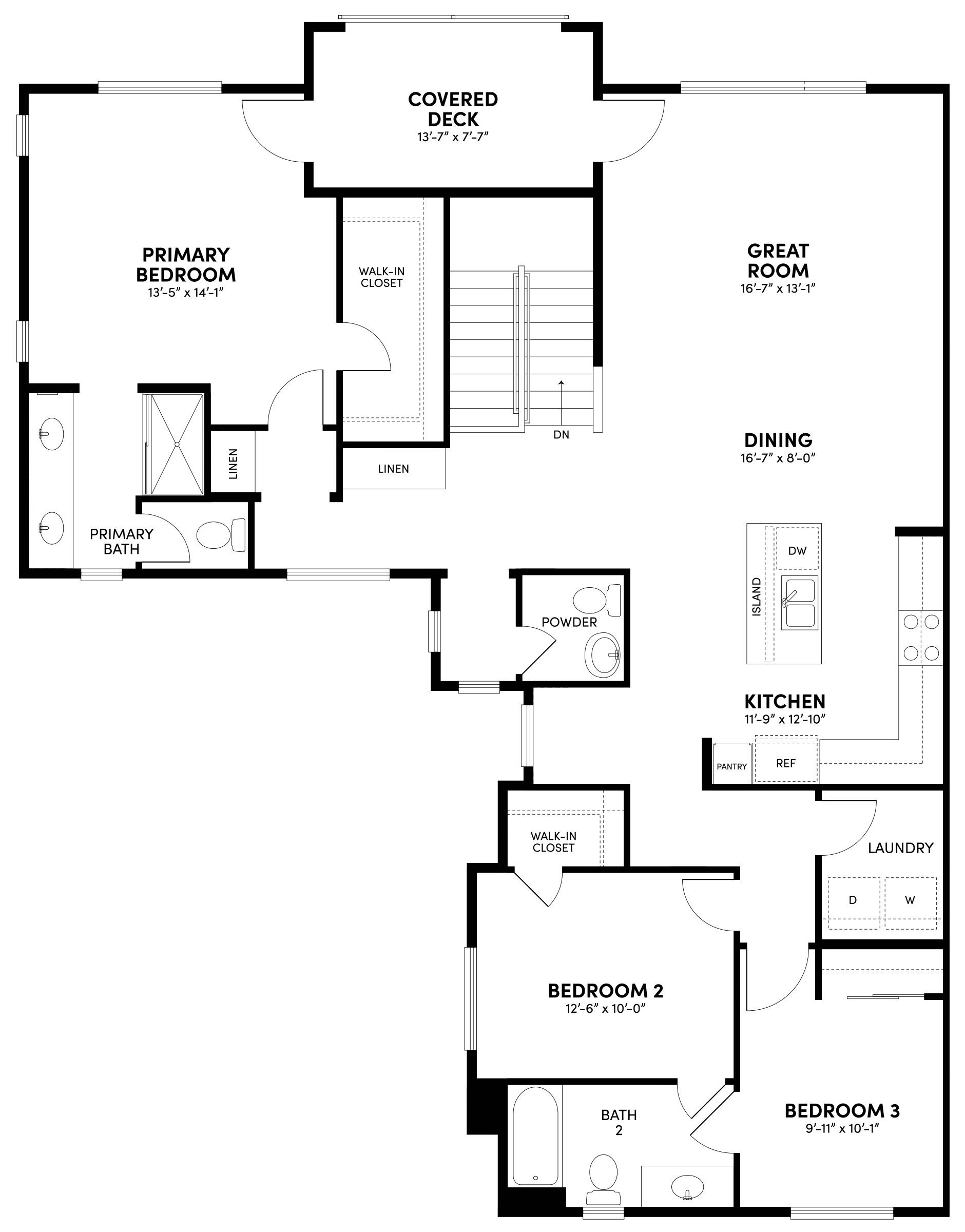 Second Floor Floor Plan | Plan 3 | Sky at Altair