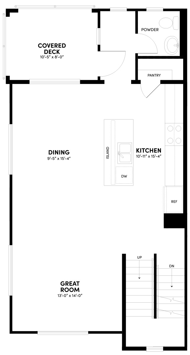 Second Floor Reverse Floor Plan | Plan 1 | Glenwood at Altair