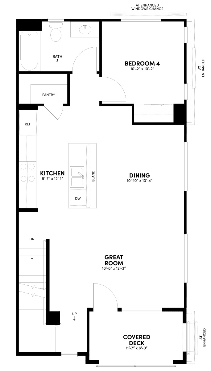 Second Floor Reverse Floor Plan | Plan 2 | Glenwood at Altair