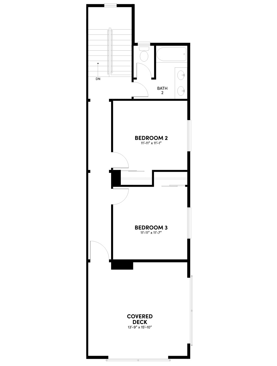 Second Floor Reverse Floor Plan | Plan 4 | Sky at Altair