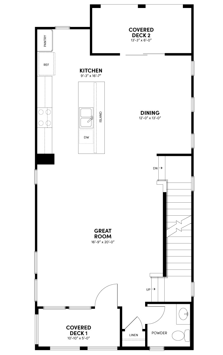Second Floor Floor Plan | Plan 1 | Waypoint at Altair
