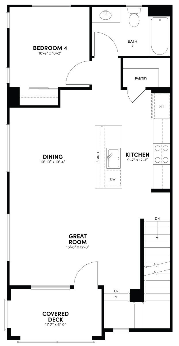 Second Floor Floor Plan | Plan 2 | Glenwood at Altair