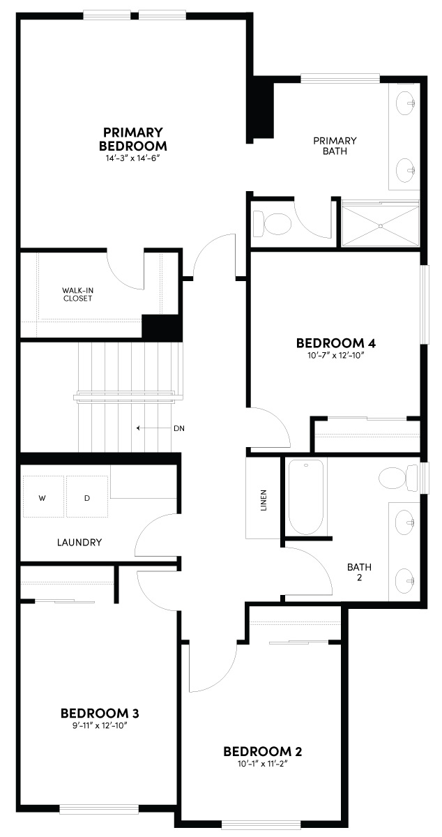 Second Floor Floor Plan | Plan 2 | Sky at Altair