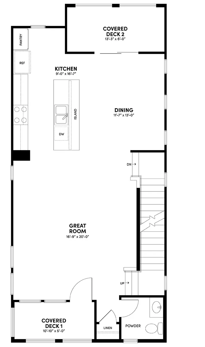 Second Floor Floor Plan | Plan 1 | Waypoint at Altair