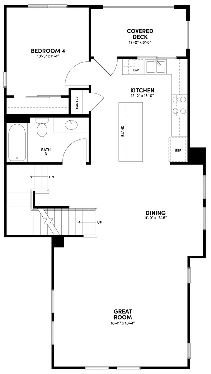 Second Floor Floor Plan | Plan 2 | Waypoint at Altair