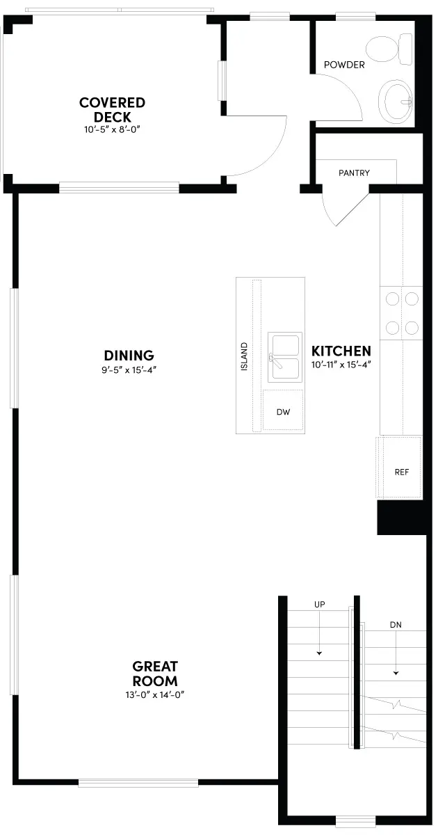 Second Floor Reverse Floor Plan | Plan 1 | Glenwood at Altair
