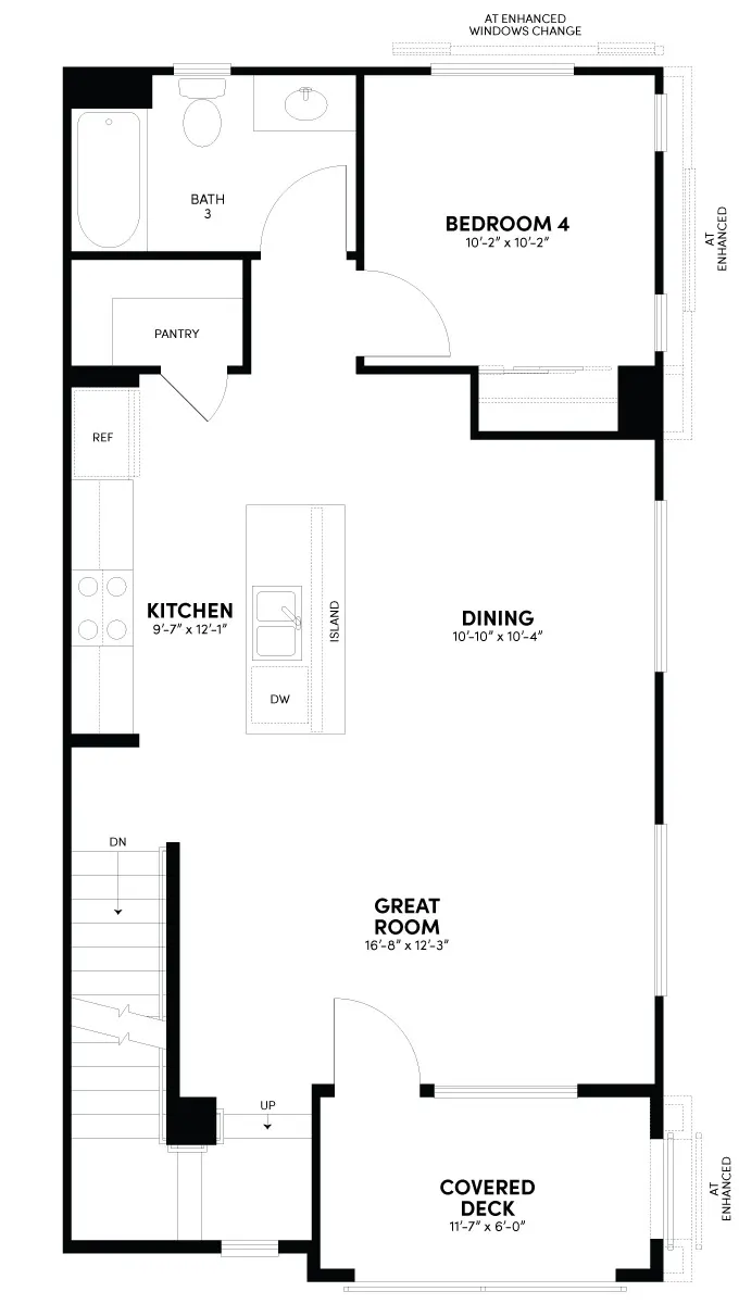 Second Floor Reverse Floor Plan | Plan 2 | Glenwood at Altair