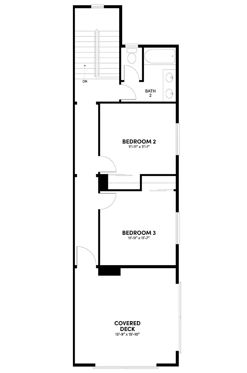 Second Floor Reverse Floor Plan | Plan 4 | Sky at Altair
