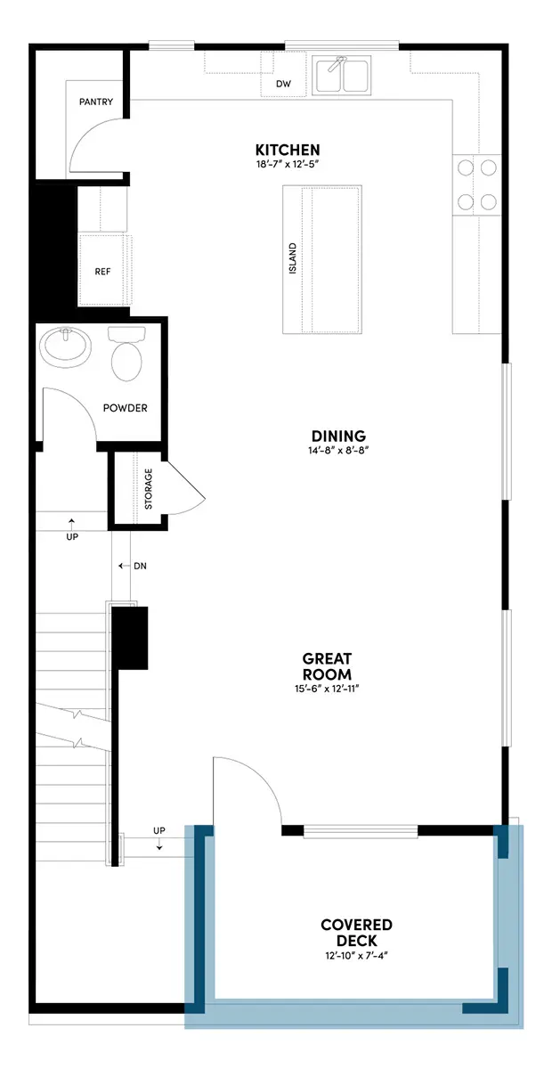 Second Floor Reverse Floor Plan | Plan 3Y | Glenwood at Altair