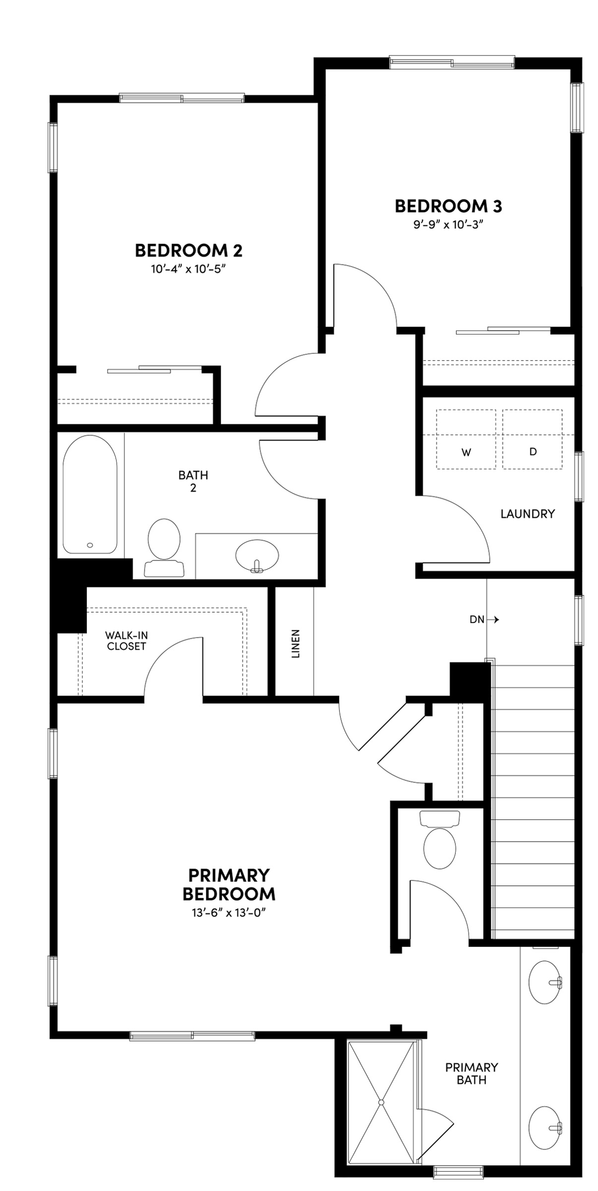 Third Floor Floor Plan | Plan 1 | Waypoint at Altair