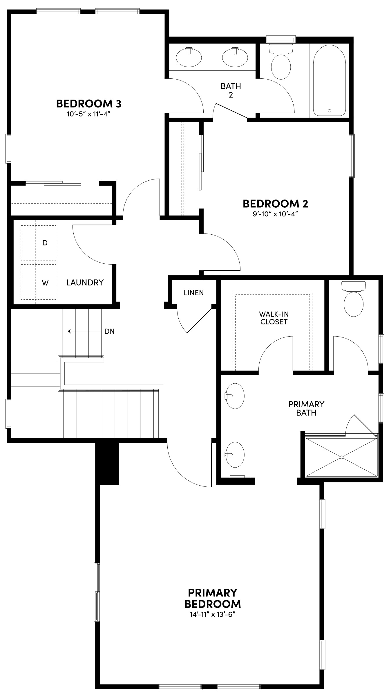 Third Floor Floor Plan | Plan 2 | Waypoint at Altair
