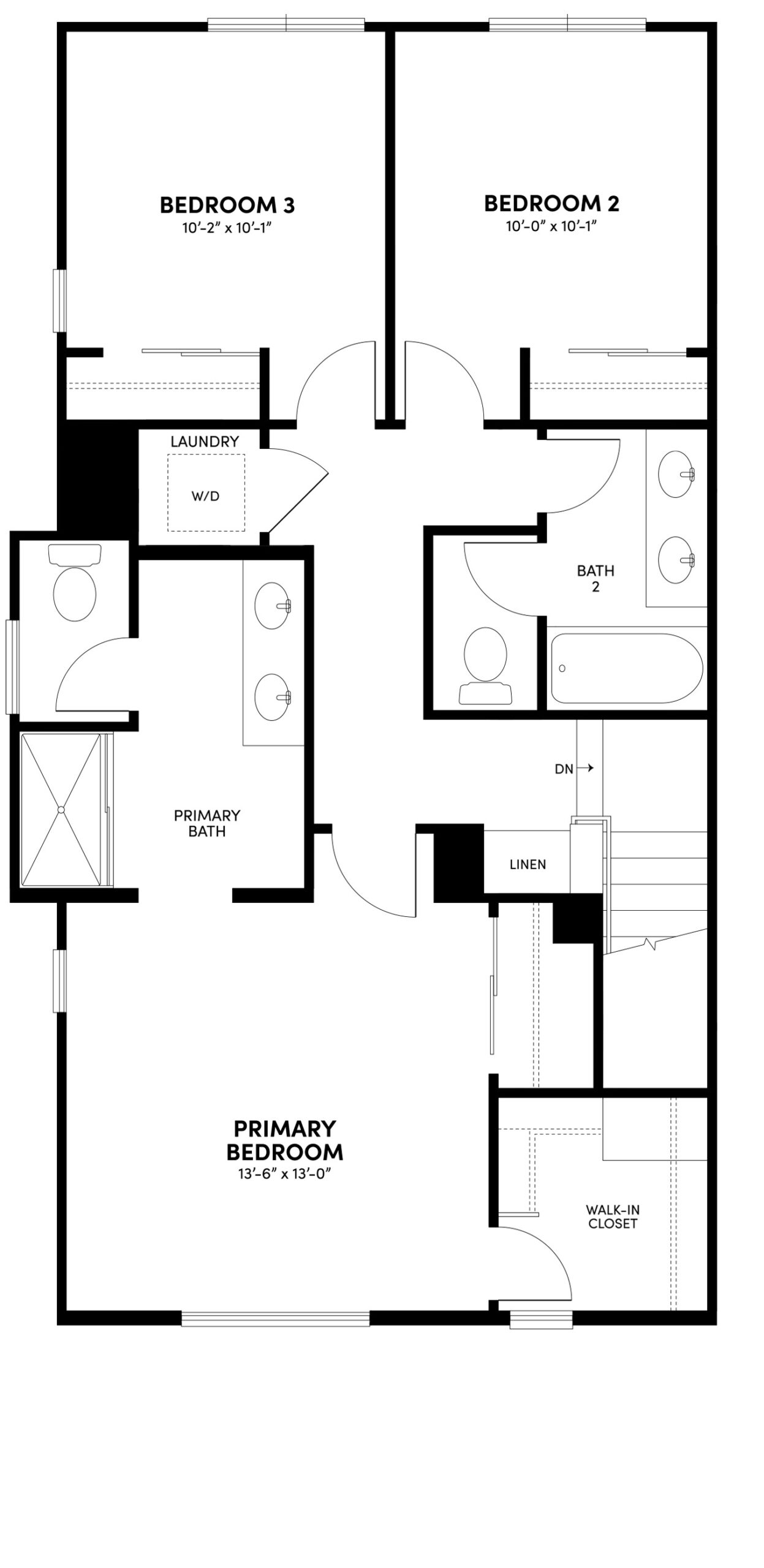 Third Floor Floor Plan | Plan 3 | Glenwood at Altair