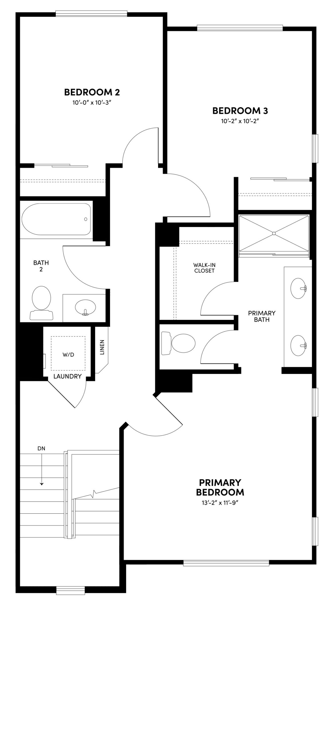 Third Floor Floor Plan | Plan 1 | Glenwood at Altair