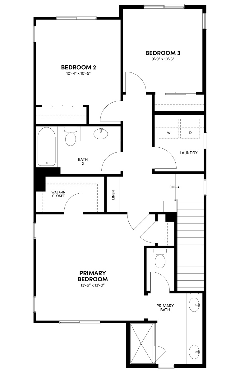 Third Floor Floor Plan | Plan 1 | Waypoint at Altair