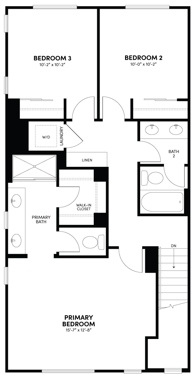 Third Floor Floor Plan | Plan 2 | Glenwood at Altair