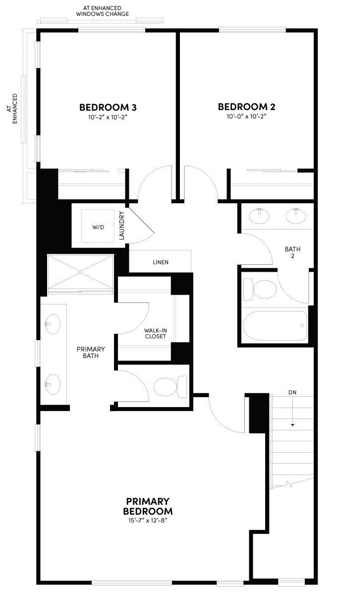 Third Floor Floor Plan | Plan 2 | Glenwood at Altair