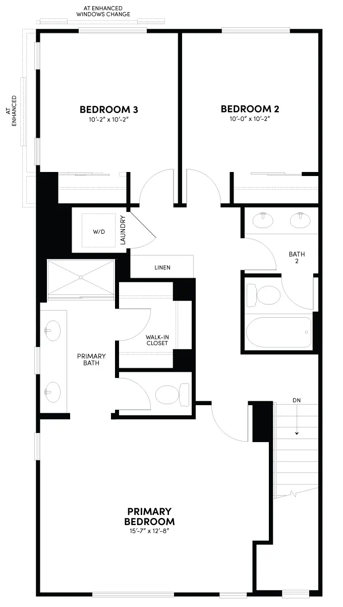 Third Floor Floor Plan | Plan 2 | Glenwood at Altair