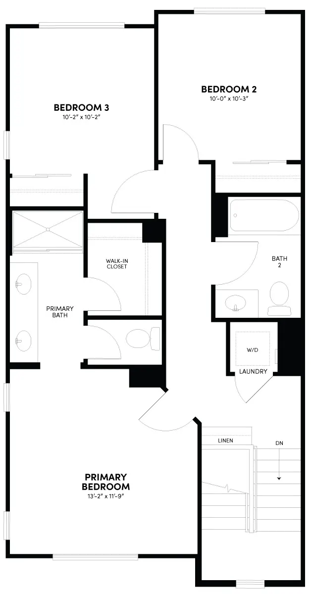 Third Floor Reverse Floor Plan | Plan 1 | Glenwood at Altair