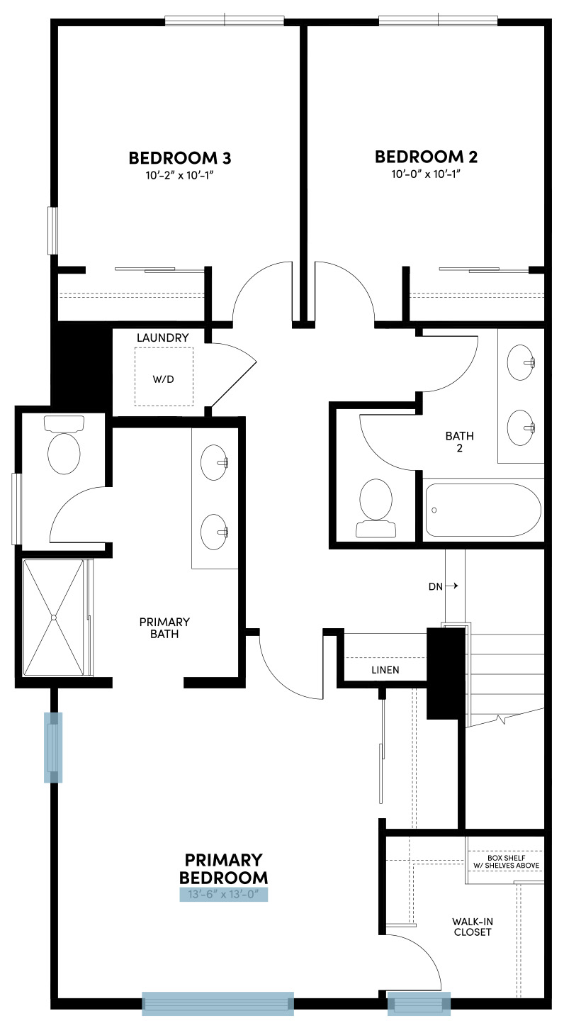 Third Floor Floor Plan | Plan 3 | Glenwood at Altair