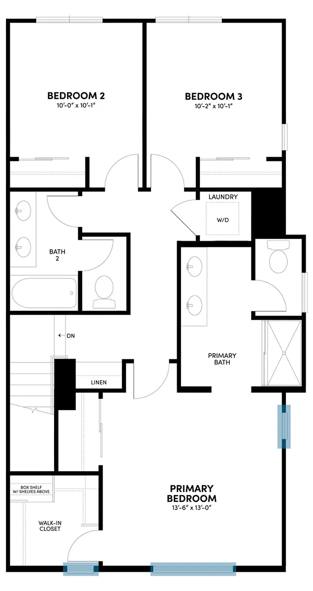 Third Floor Reverse Floor Plan | Plan 3 | Glenwood at Altair