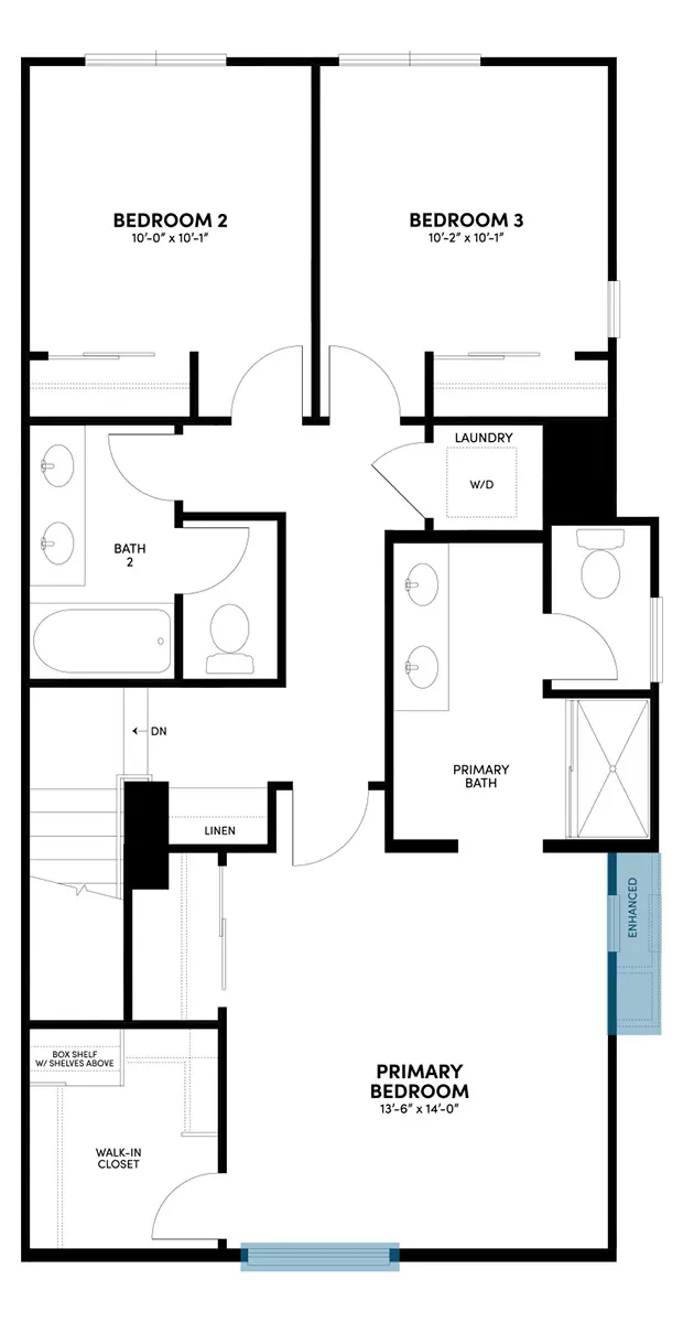 Third Floor Reverse Floor Plan | Plan 3Y | Glenwood at Altair
