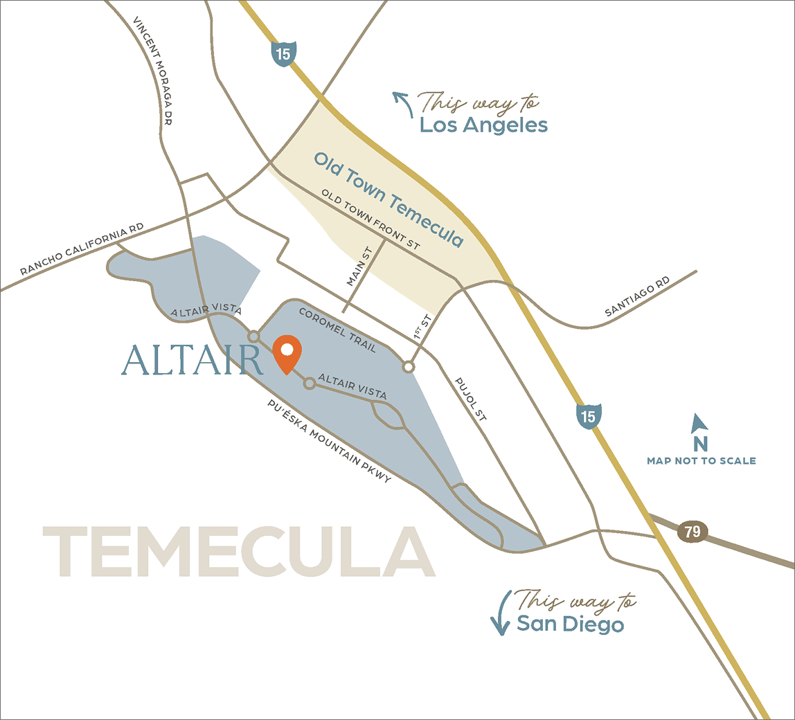 Driving map to Altair in Temecula, CA